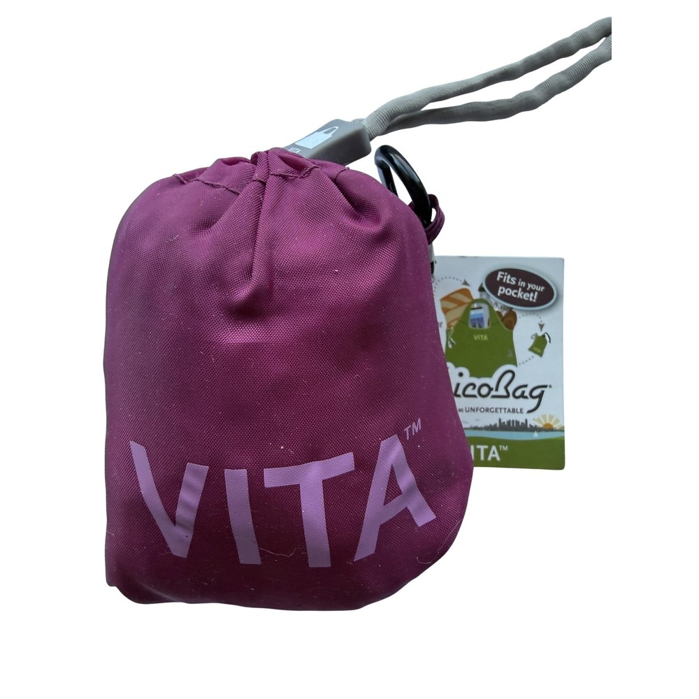 ChicoBag‎ Vita Reusable Shopping Bag Boysenberry Shoulder Straps VSBB Purple